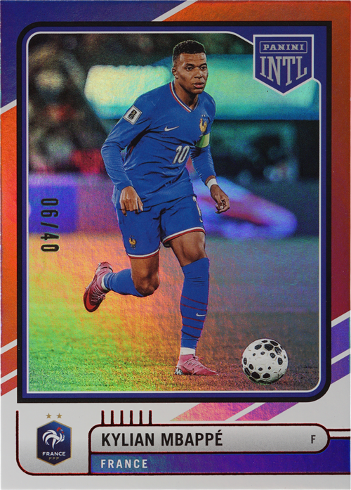 Kylian Mbappe trading card