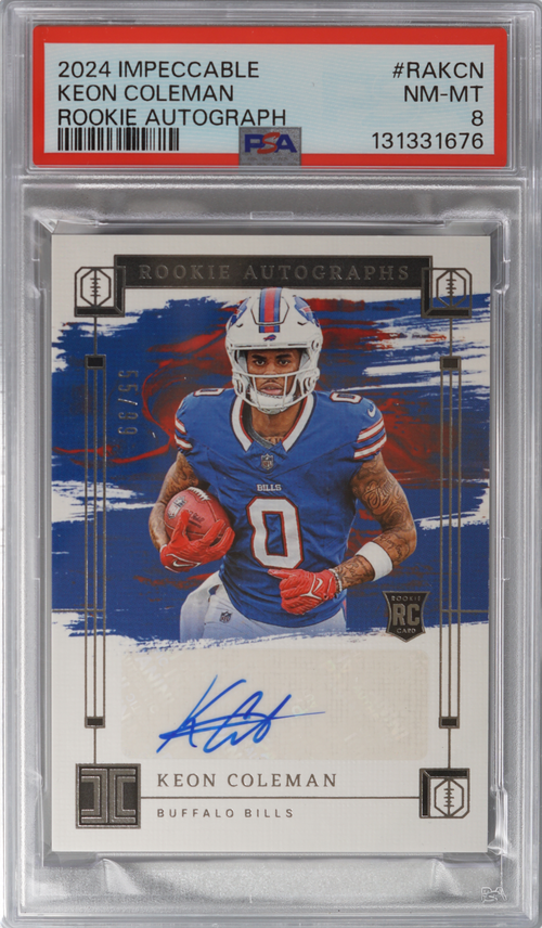 Keon Coleman trading card