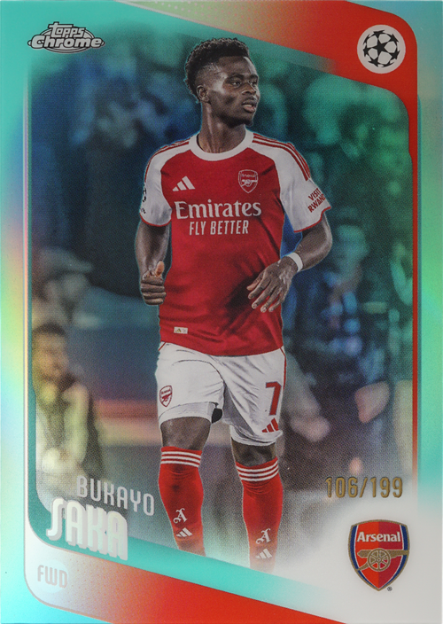 Bukayo Saka trading card