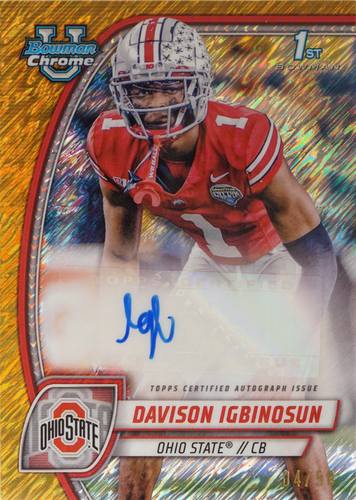 Davison Igbinosun trading card