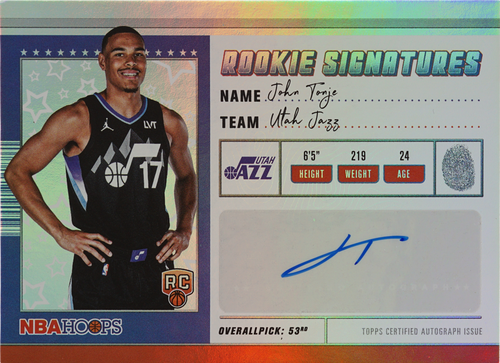 John Tonje trading card