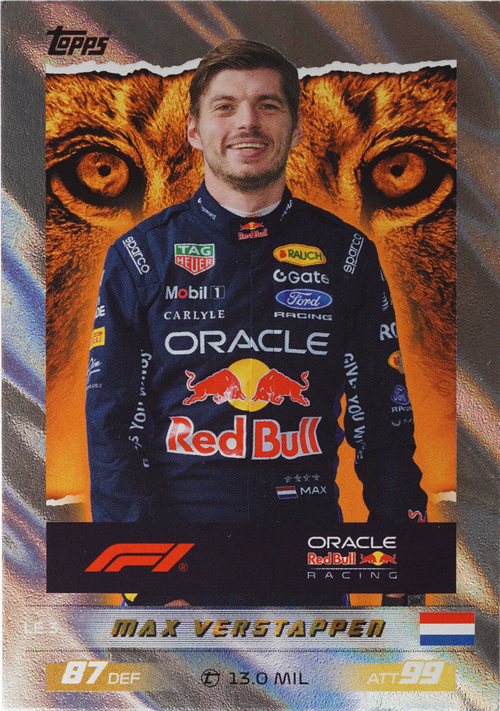 Max Verstappen trading card