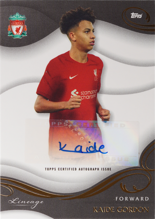Kaide Gordon trading card