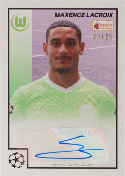 Maxence Lacroix trading card