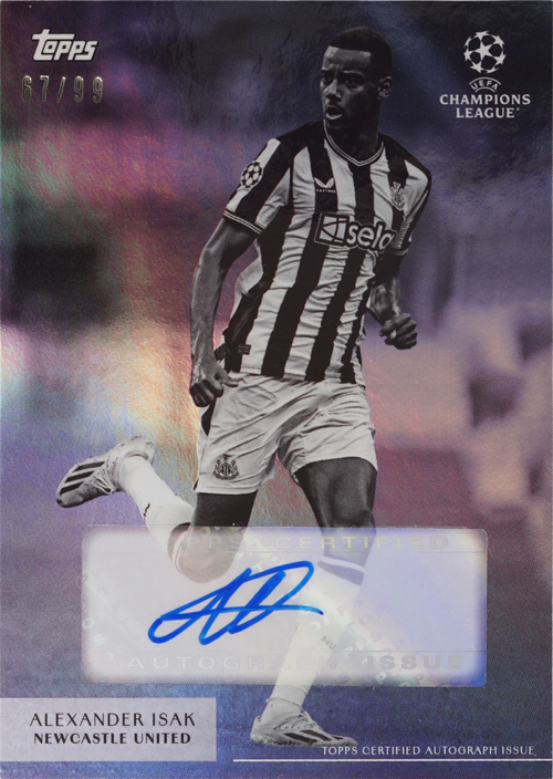 Alexander Isak trading card