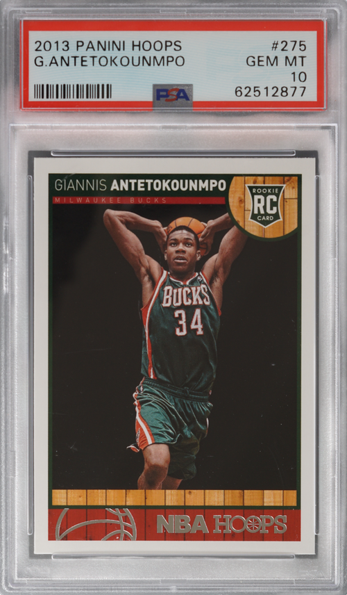 Giannis Antetokounmpo trading card