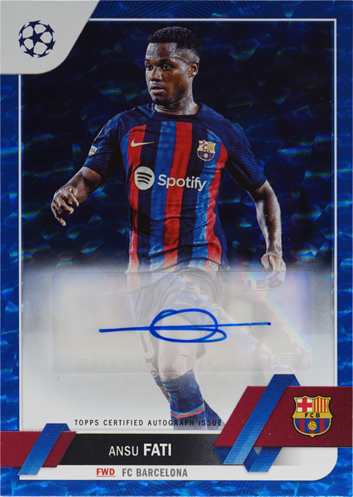 Ansu Fati trading card
