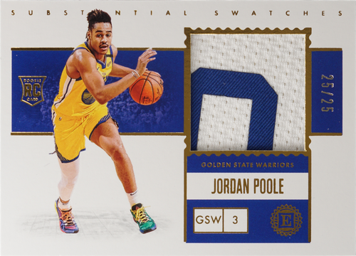 Jordan Poole trading card