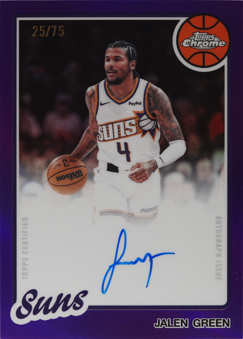 Jalen Green trading card