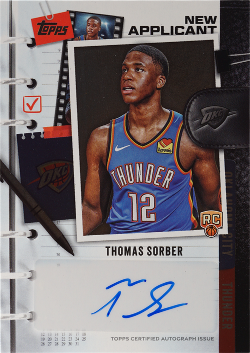 Thomas Sorber trading card