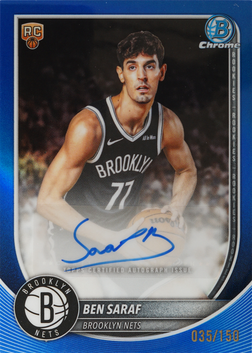 Ben Saraf trading card