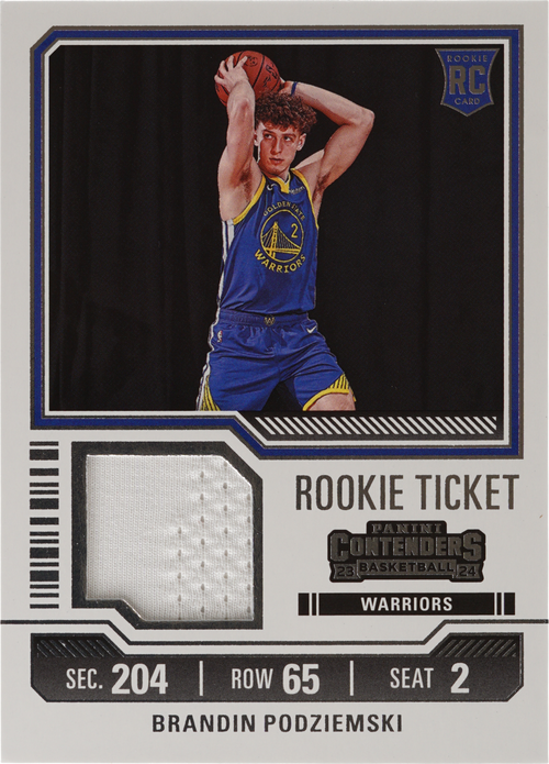 Brandin Podziemski trading card
