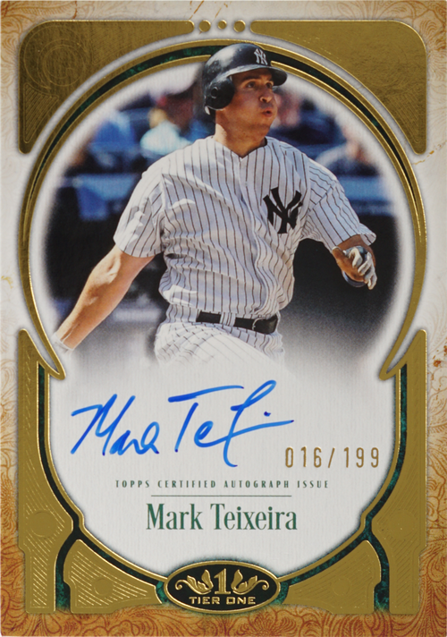 Mark Teixeira trading card