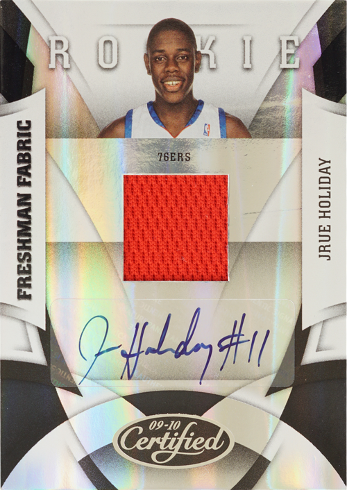 Jrue Holiday trading card