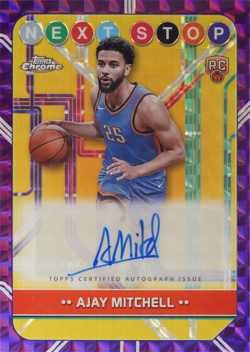 Ajay Mitchell trading card