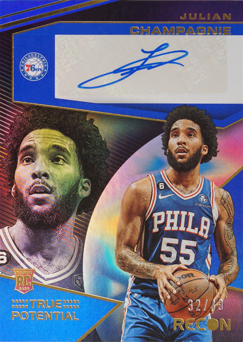Julian Champagnie trading card