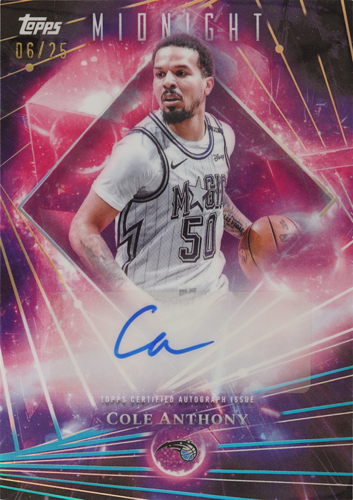 Cole Anthony trading card