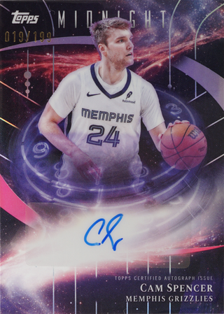 Cam Spencer trading card