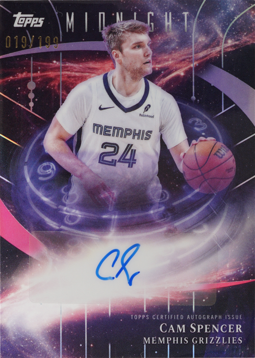 Cam Spencer trading card
