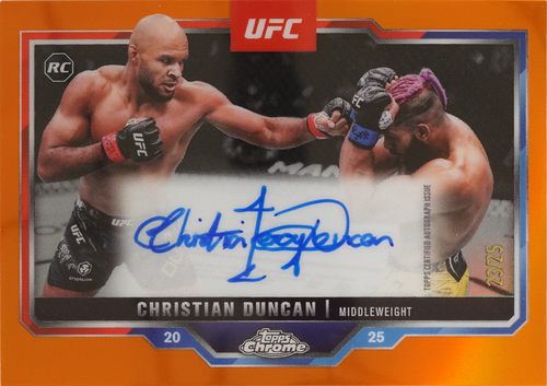 Christian Duncan trading card