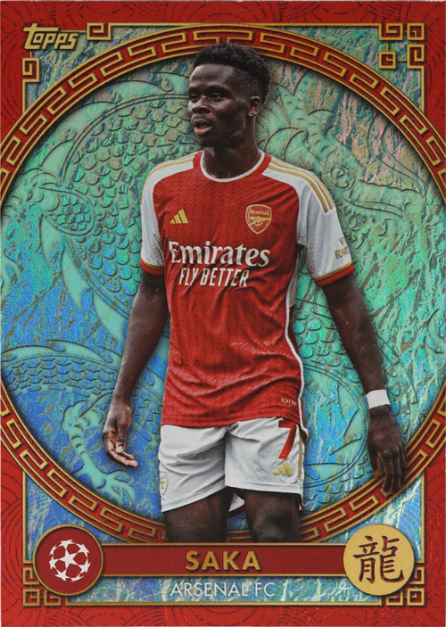 Bukayo Saka trading card
