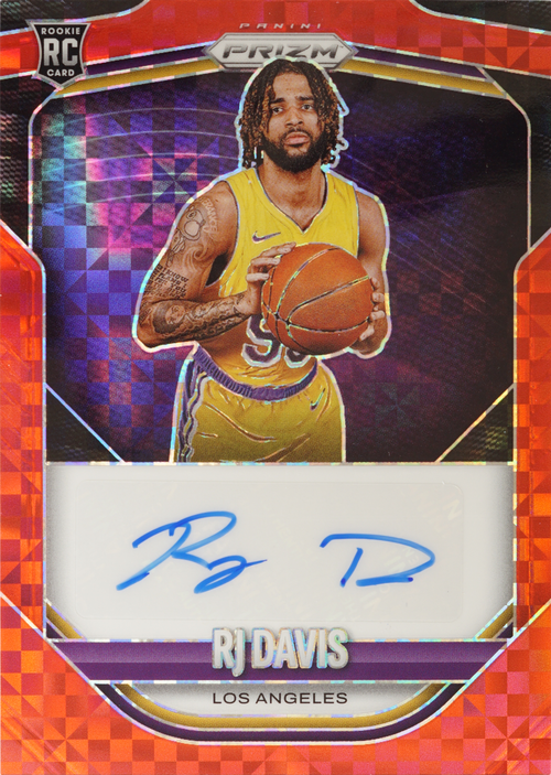 RJ Davis trading card