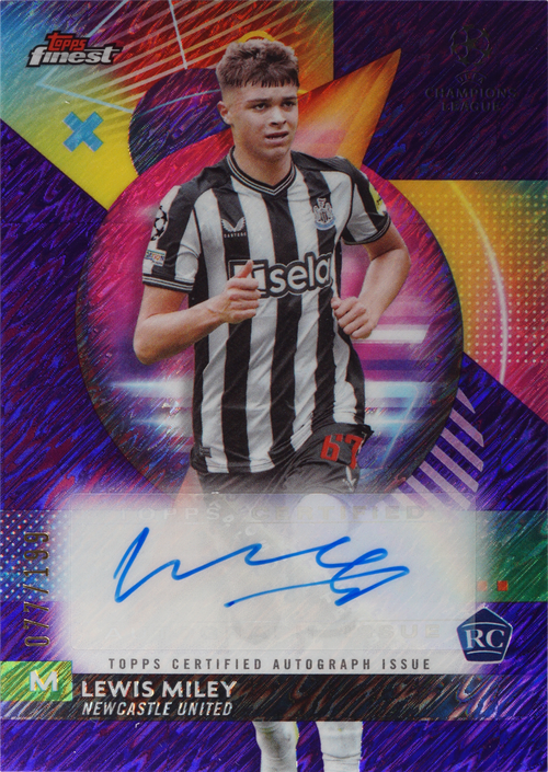 Lewis Miley trading card
