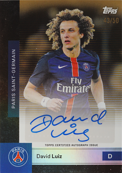 David Luiz trading card