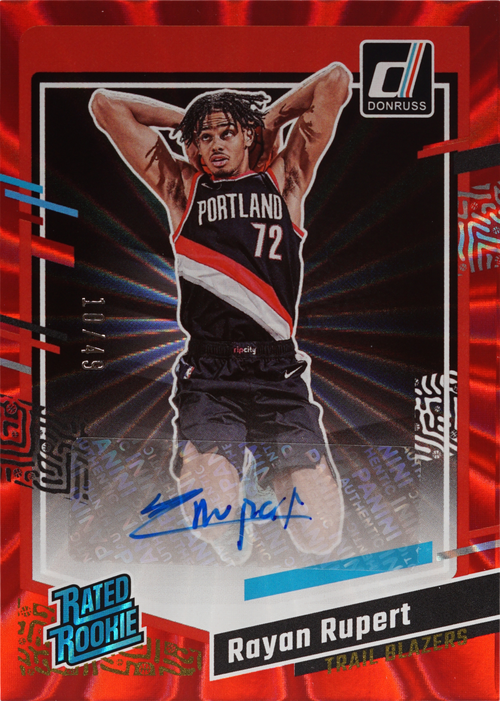 Rayan Rupert trading card