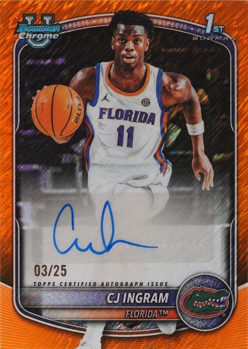 CJ Ingram trading card