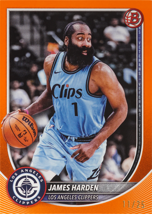 James Harden trading card
