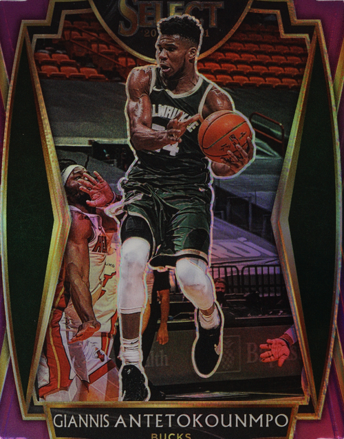 Giannis Antetokounmpo trading card