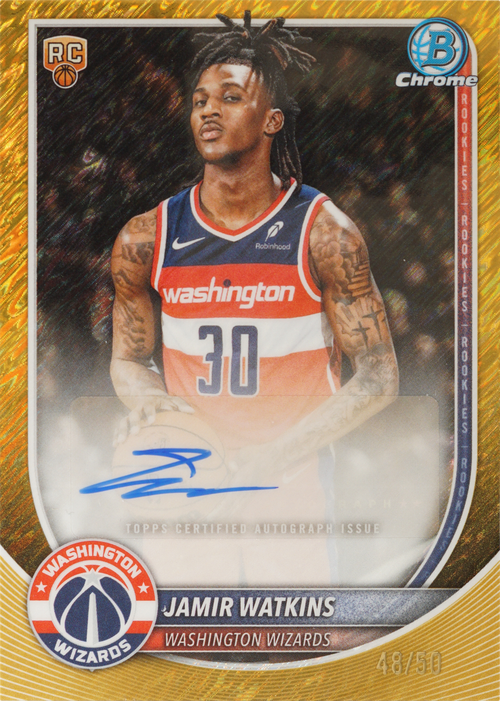 Jamir Watkins trading card