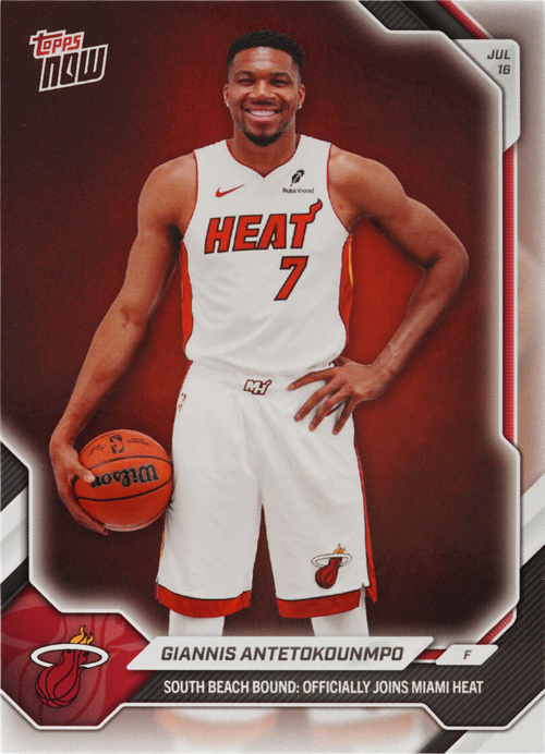 Giannis Antetokounmpo trading card