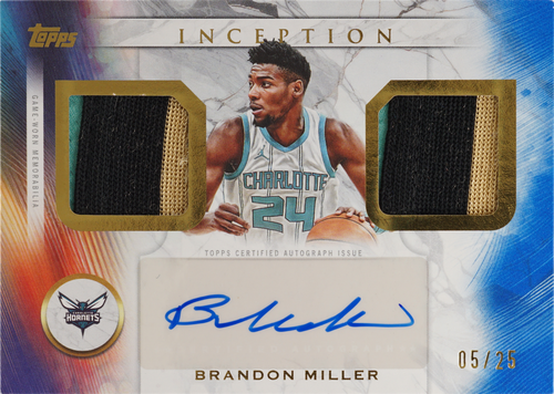Brandon Miller trading card