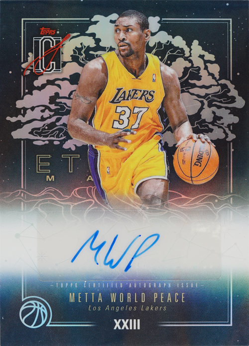 Metta World Peace trading card