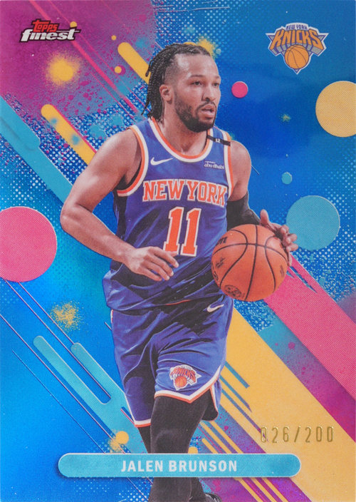 Jalen Brunson trading card