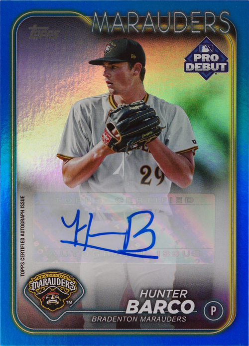 Hunter Barco trading card