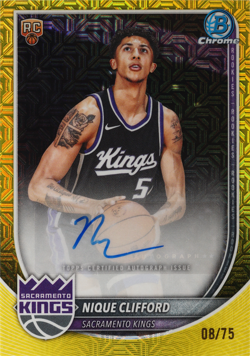 Nique Clifford trading card