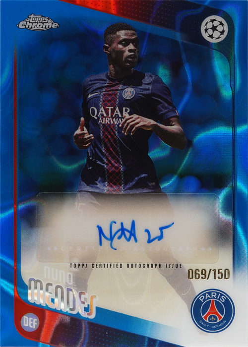 Nuno Mendes trading card