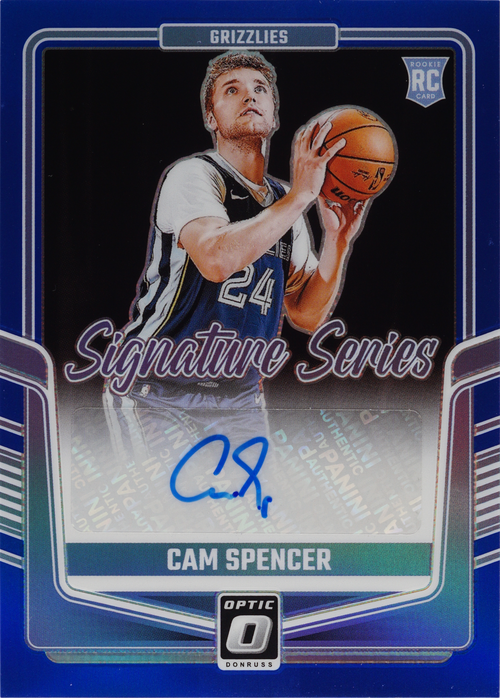 Cam Spencer trading card