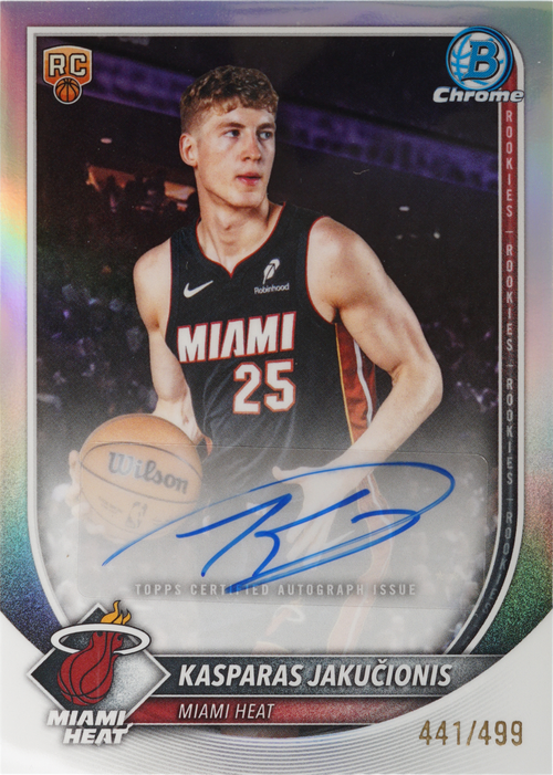 Kasparas Jakučionis trading card