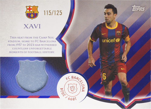 Xavi trading card