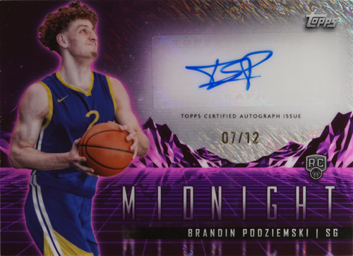 Brandin Podziemski trading card