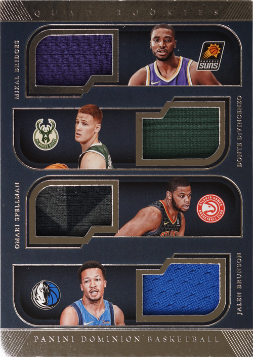 Mikal Bridges / Donte DiVincenzo / Omari Spellman / Jalen Brunson trading card