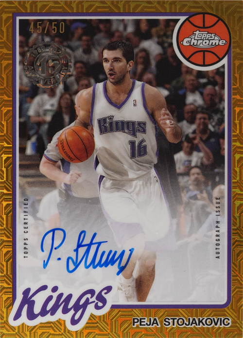 Peja Stojakovic trading card