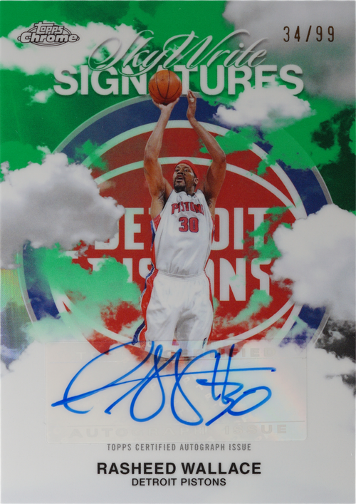 Rasheed Wallace trading card