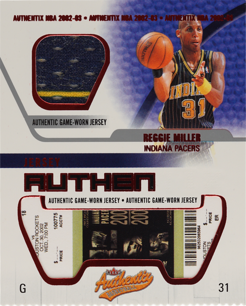 Reggie Miller trading card