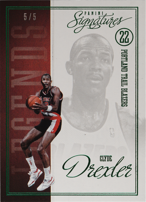 Clyde Drexler trading card