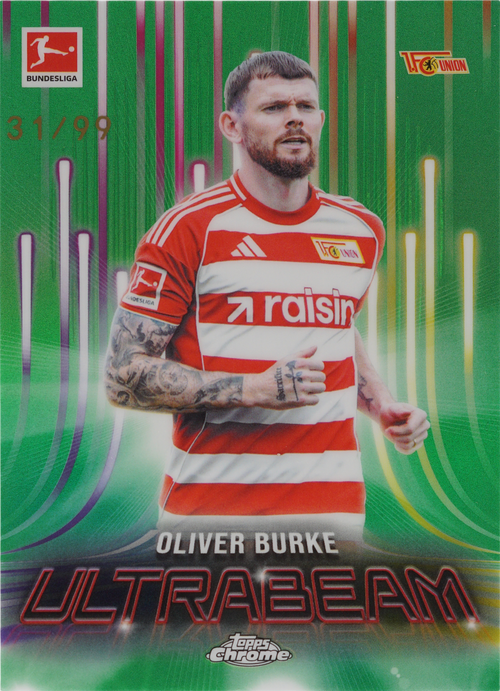 Oliver Burke trading card
